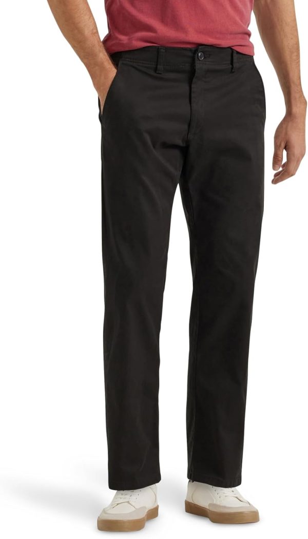 Men's  Flat Front Regular Straight Pant