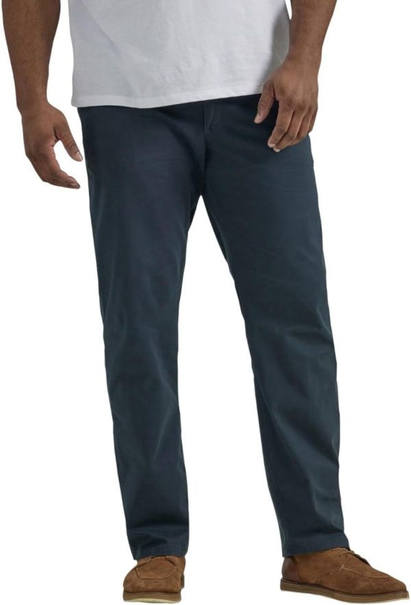 Men's Big & Tall  Flat Front Regular Straight Pant