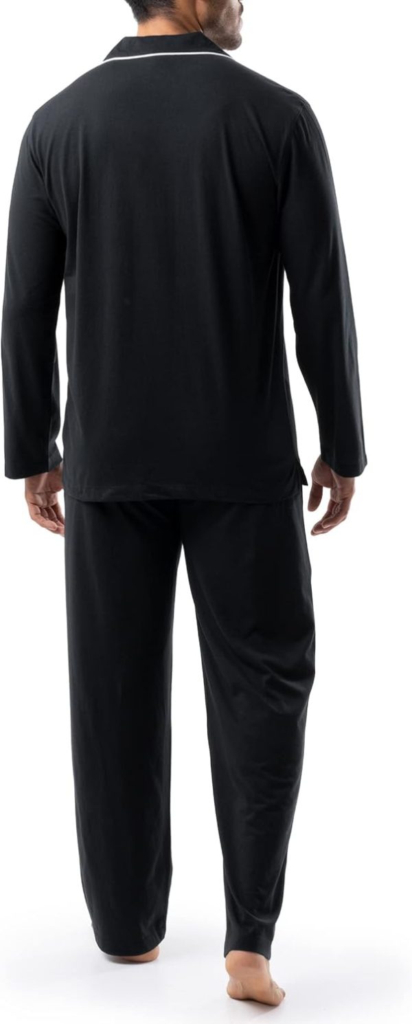 Men's Sueded Jersey Knit Pajama Set - Image 2