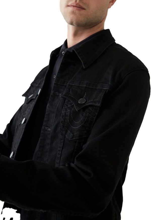 Men's Denim Trucker Jacket - Image 2