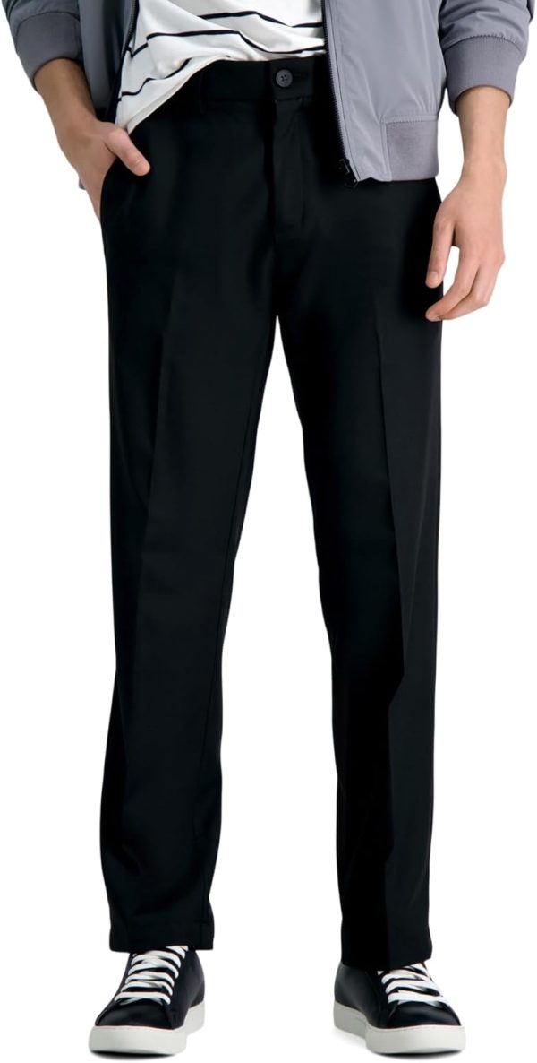 Men's  Straight Fit Flat Front Pant