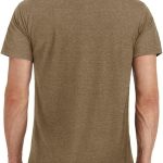 Mens Casual Short  Henley Shirts Fashion Button T Shirts with Pocket - Image 2