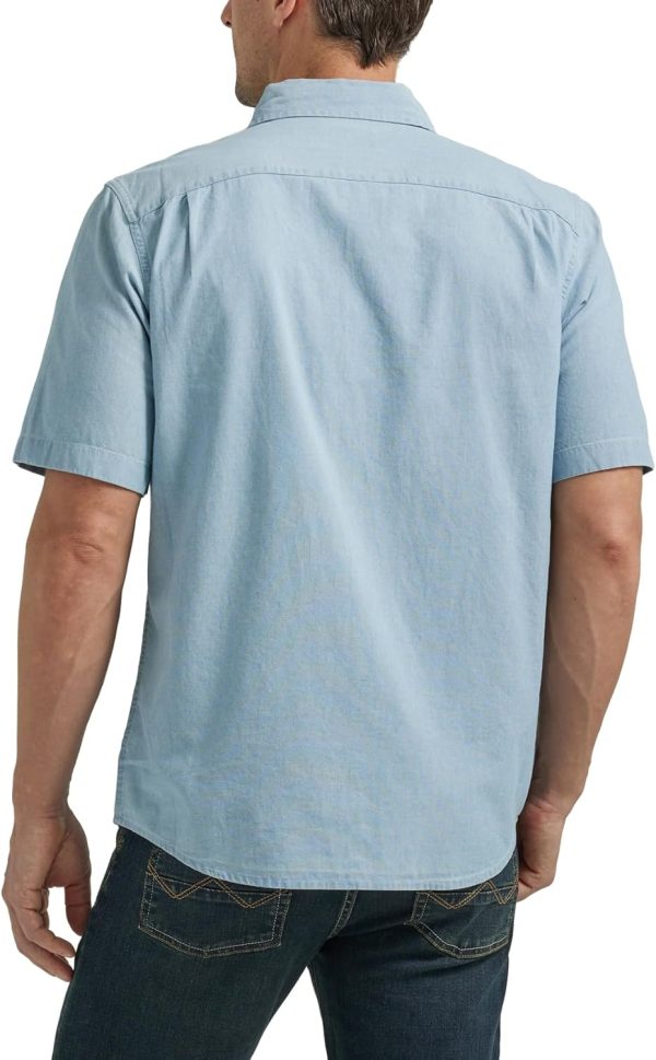 Men's Short  Classic Woven Shirt - Image 2