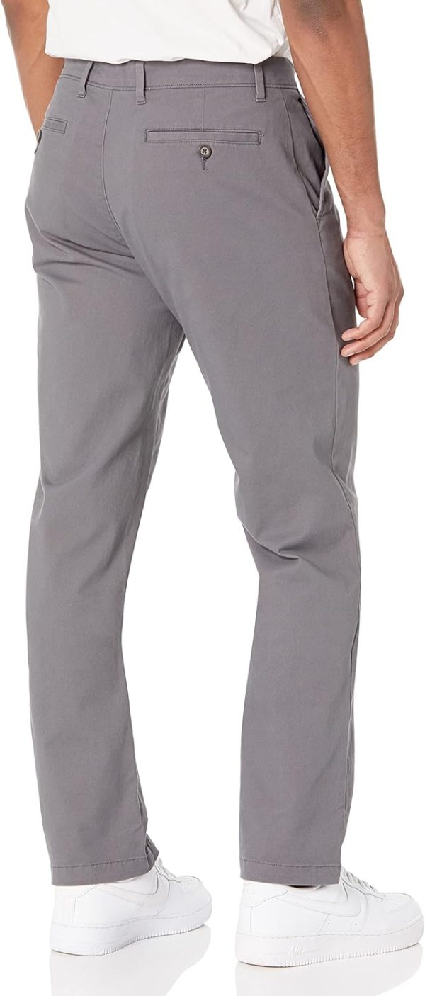 Mens Straight-Fit Casual Stretch Chino Pants - Image 2