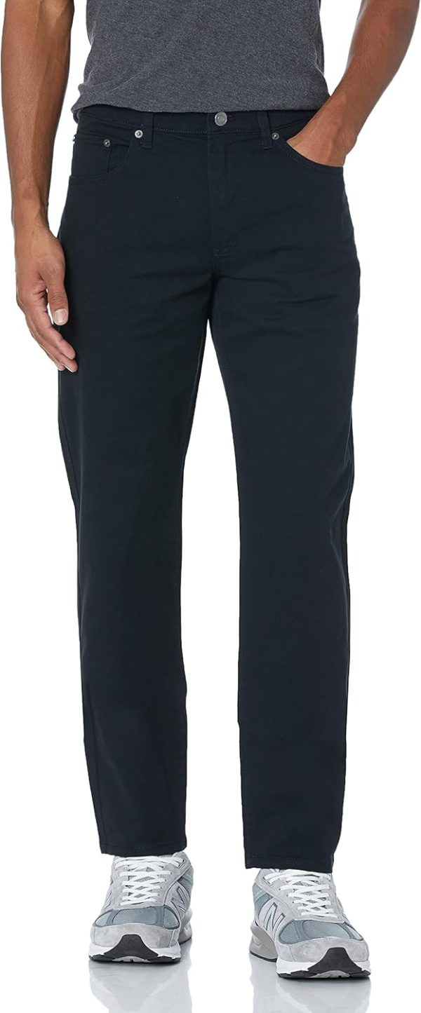 Men's Straight Fit 5-Pocket Stretch Twill Pants