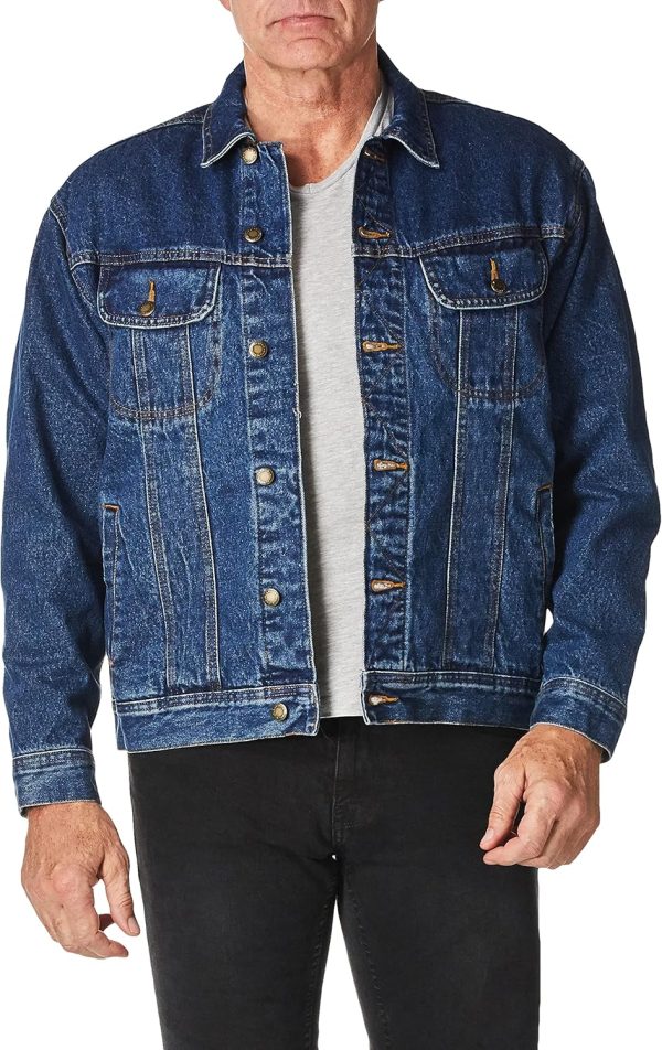 Men's Flannel Lined Denim Jacket
