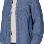 Men's Long  Sherpa Lined Shirt Jacket